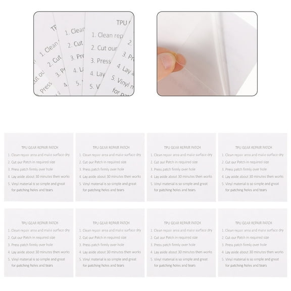 Toyvian 25Pcs Self Adhesive Leakproof Repair Patch for Tent Backpack and Raincoat