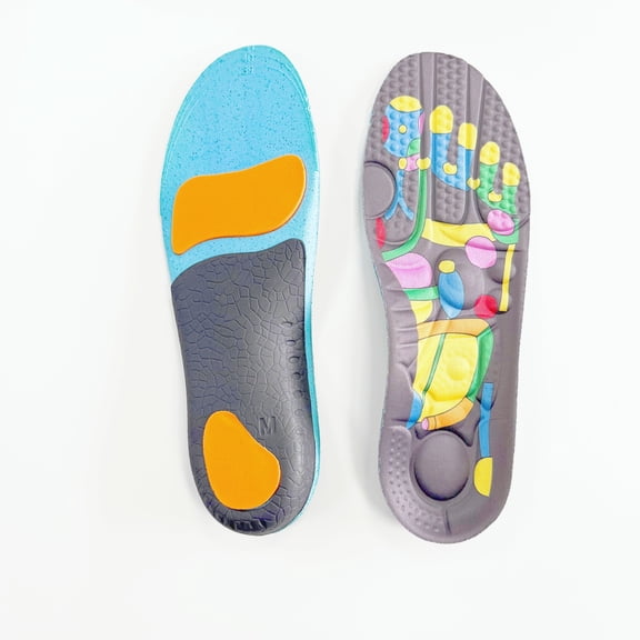 Dr A-Z AcuPressure Target Spots Height Increase Memory Foam Orthopedic Insoles Plantar Fasciitis Flat Feet Comfort Insoles Arch