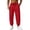 Red, variant on LWavelet Jogger Sweatpants for Men Drawstring Elastic Waist Jogging Pants Fall Casual Workout Hiking Pants with Pockets