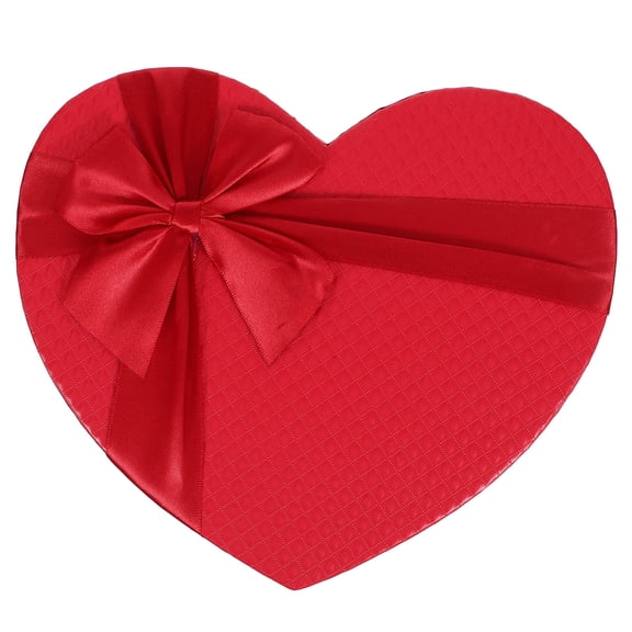 STRANDCHIC 1Pc Red Heart Shape Box Durable Candy Container for Wedding and Birthday Events