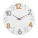 thumbnail image 4 of Reloj de pared moderno de 12 pulgadas, diseño elegante para el hogar Blanco, 4 of 9