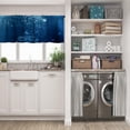 thumbnail image 5 of LALILO Kitchen Curtain Valance Water Water Aqua Aquatic Rod Pocket Window Curtain 52"x 18" Set of 2, 5 of 5