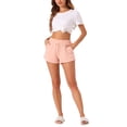 thumbnail image 2 of INSPIRE CHIC Women's Pajama Shorts Adjustable Drawstring Loungewear Sleep Shorts with Pockets S Pink, 2 of 6