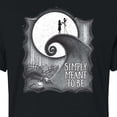 thumbnail image 3 of The Nightmare Before Christmas - Simply Meant To Be - Juniors Cropped Cotton Blend T-Shirt, 3 of 5