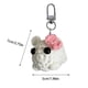 thumbnail image 2 of Llavero de hámster tejido a mano | Llavero de peluche para mochila o bolso | Lindo regalo de muñeco de roedor tejido para amantes de las mascotas, amigos y coleccionistas, 2 of 6