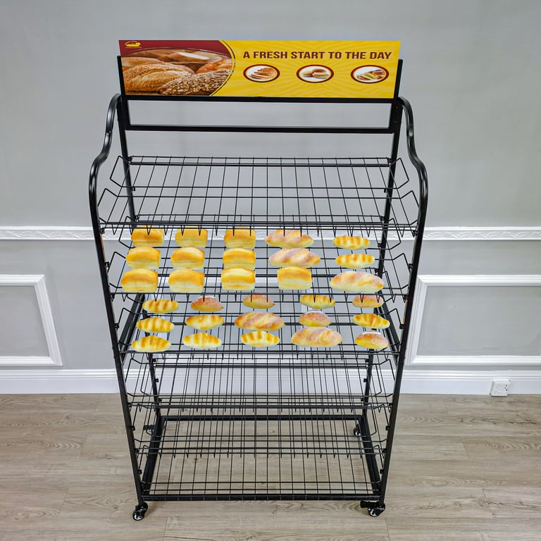 Bakery Food Display Rack With LED Board