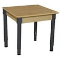 thumbnail image 2 of WOOD DESIGNS Mobile 24" Square Hardwood Table with Adjustable Legs 19-30", 2 of 2