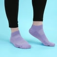 thumbnail image 5 of BambooMN Unisex Men's and Women's Athletic Sport Ankle Socks Made of Rayon from Bamboo - Lavender - 4 Pairs - Medium, 5 of 6