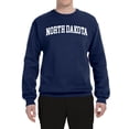 thumbnail image 2 of Wild Bobby State of North Dakota College Style Unisex Crewneck Sweatshirt, 2 of 6