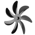 thumbnail image 3 of Ventilador de estufa con aspas de aleación de aluminio, 7 aspas, fácil instalación, universal, repuesto para ventilador de chimenea, color negro, 3 of 14