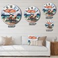 thumbnail image 4 of Designart "Dreamy Beach Chairs III" Nautical & Beach Oversized Wall Clock, 4 of 5