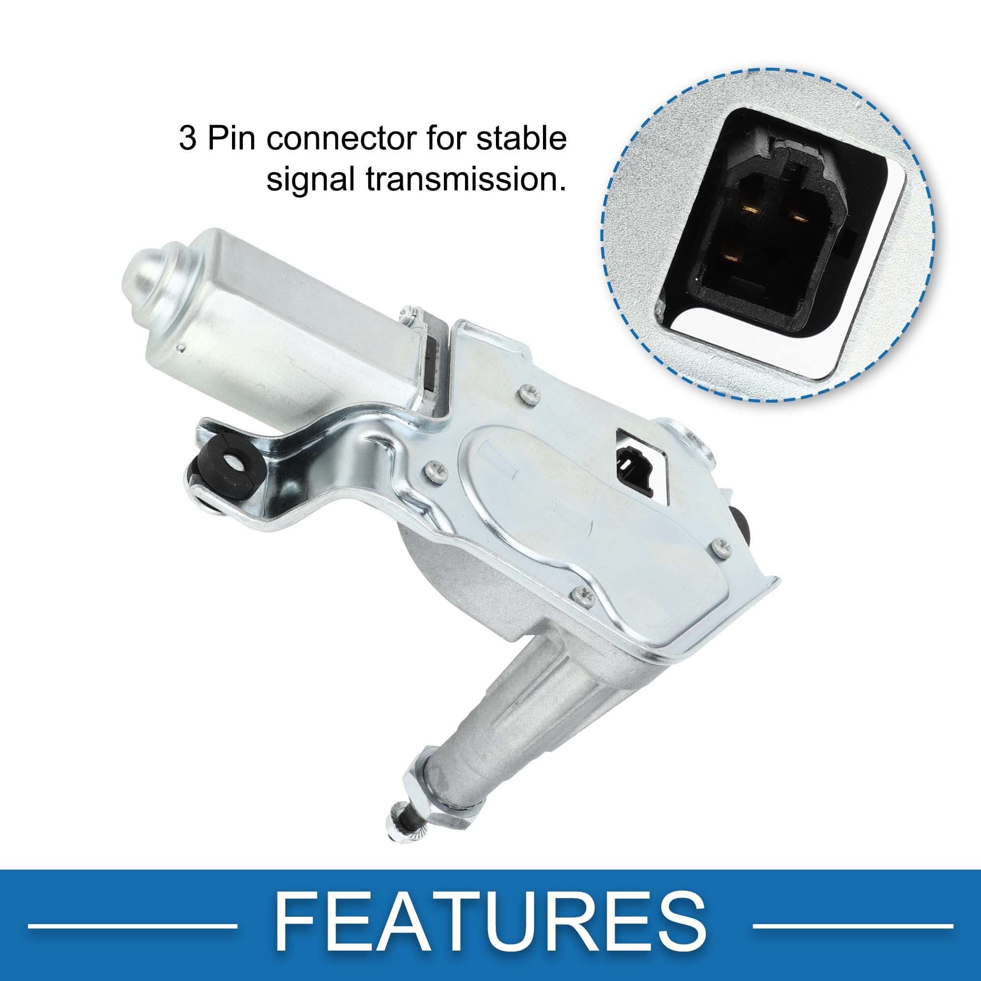 Unique Bargains Rear Wiper Motor Replacement for Honda Odyssey 2011-2016 3 Pin