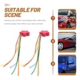 thumbnail image 3 of LOLIPPYY 2Pcs Red Car Roof Antenna Topper Easy Install Weatherproof Vehicle Decoration, 3 of 8