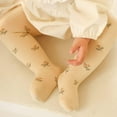 thumbnail image 5 of Baby Toddler Girl's Tights 3/4/5 Pack Cable Knit Leggings Little Girls Seamless Stockings Bows Cotton Pantyhose, 5 of 7