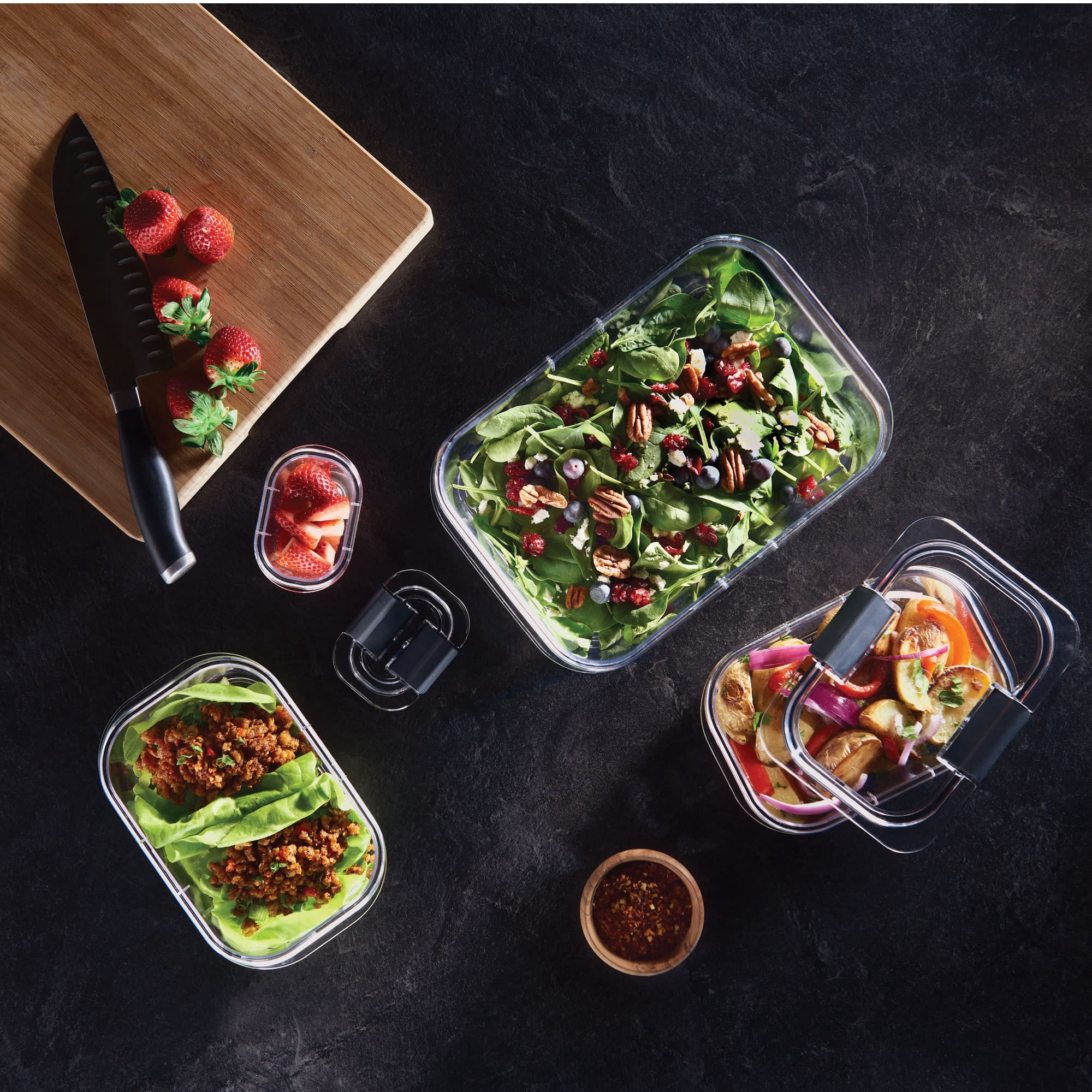 Rubbermaid Brilliance Food Storage Container Set, 20 Piece