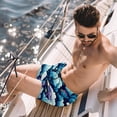 thumbnail image 2 of luoweisi Men's Beach Shorts Quick Dry Swim Trunks with Mesh Lining Clouds L, 2 of 5