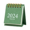 thumbnail image 2 of Deyuer Mini Desk Calendar Simple Style Plan Book Spiral Coil Page Turning Date Recording 12 Monthly Calendar for Planing Event Log Year of 2024 Calendar Table Decoration Office School Supplies, 2 of 7
