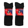 thumbnail image 5 of 4 Pairs of Diabetic Warm Slipper Socks, Extra Thick Cotton Triple Cushioned Crew Socks (Black, Size 10-13), 5 of 5