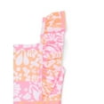 thumbnail image 3 of Wonder Nation Baby and Toddler Girl Ruffle Swimsuit One-Piece, Sizes 12M-5T, 3 of 3