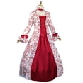thumbnail image 2 of Halloween Costume Robe Victorienne pour Femmes Robe de Princesse Manches Évasées Cour Robes Rétro Grande Taille Robe de Bal Vintage, 2 of 7