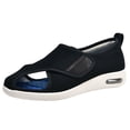 thumbnail image 3 of XIHAHA Sandalias informales, zapatos ortopédicos para mamá y papá, pies anchos, zapato hinchado, ajuste de eversión del pulgar, zapatos para diabéticos suaves y cómodos, 3 of 5