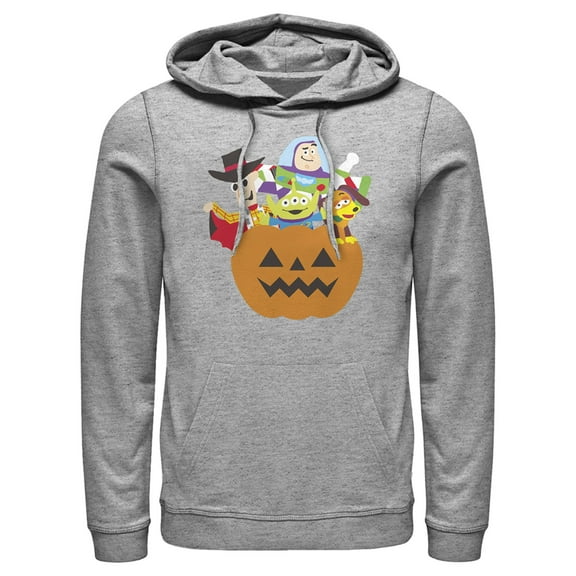 Men's Toy Story Halloween Toy Treats Pull Over Hoodie Athletic Heather Large