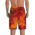 thumbnail image 2 of JUNZAN Autumn Leaf Pattern Sleep Pajama Shorts for Men,Men's Pajama Bottoms,Sleepwear,Pj Shorts, 2 of 7