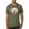 thumbnail image 1 of Wild Bobby, Golden Retriever Cute Gift, Dog Lover, Men Premium Tri Blend Tee, Military Green, Large, 1 of 4