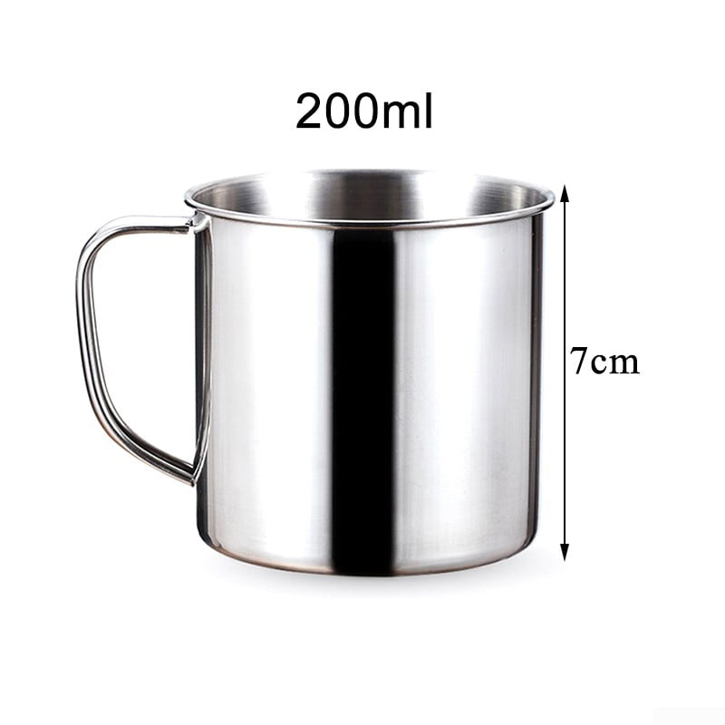 Outdoor Stainless Steel Drinking Coffee Beer Tea Mug Cup Camping Travel Cook Out 