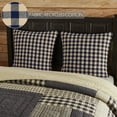 thumbnail image 2 of VHC Brands Euro Sham Set of 2, Cotton Bedroom, Living Room Euro Sham Covers, Flat Weave, Bedding Accessory, Bedroom Decor, No Insert, for Bed Couch Sofa, My Country Collection, Square 26x26, Navy, 2 of 5