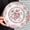 Red, variant on Ceramic Dinner Plates, 7.9 Inch Rose Flower Decorative, Microwave & Dishwasher Safe, Perfect for Salad, Pasta, Steak, Appetizers