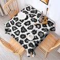thumbnail image 2 of Black Leopard Pattern Square Tablecloth,Waterproof Square Table Cover,Wipeable Spillproof Washable Table Cover for Home Kitchen Party Decor 42"X42"(107x107cm), 2 of 6