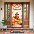 thumbnail image 3 of Festive Design Happy Thanksgiving Banner Decorative Turkey Harvest Pumpkins Celebration Banner for Thanksgiving Party Fall Decor Harvest Festival, 3 of 9