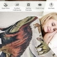 thumbnail image 3 of WERPE Dinosaur Blanket for Boys, Kids Blanket Super Soft and Cozy 50×60in Funny Dinosaur Throw Blanket Design is Gift for Kids,Fluffy Cozy Toddler Blanket White, 3 of 6