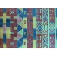 thumbnail image 1 of Ahgly Company Indoor Rectangle Oriental Light Blue Industrial Area Rugs, 5' x 7', 1 of 4