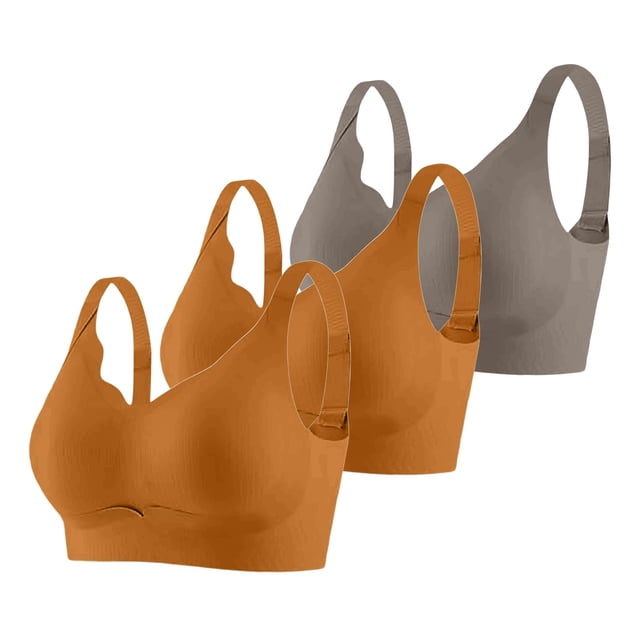 Brasier Mujer conjunto de 3 Piezas de Sujetador Deportivo sin Costuras y Cómodo para Mujer, con Soporte Ajustable, para Uso En Casa, Ocio y Entrenamiento Durante Toda La Temporada. Mediana