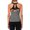 Gray, variant on Alove Mesh Racer Back Sport Yoga Undershirt For Women Quick Dry Workout Tank Tops