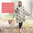 thumbnail image 4 of Beige Antelope Head Pattern Wearable Oversized Blanket,Wearable Blanket Hoodie for Adults,Cozy Hooded Blankets with Super Pockets,Super Warm Fuzzy Pullover for Women & Men, 4 of 6