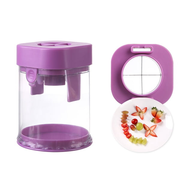 Injueey Rebanador de plátano portátil | Herramienta creativa para cortar uvas | Rebanador de huevos extraíble y cortador de frutas Cocina y Comedor D