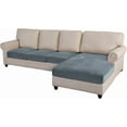 thumbnail image 1 of ASWZXCFGV Sectional Couch Covers 4 Piece Stretch Separate Sofa Cushion Cover Set L Shape Sofa Slipcover Furniture Protector for Both Left/Right Sectional Couch (3 Seater + 1 Chaise  Jacqu, 1 of 7