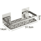 thumbnail image 2 of Estante de baño - Estante de baño Estante de almacenamiento cuadrado de una sola capa Organizador de suministros de ducha Vhermosa Muebles, 2 of 5