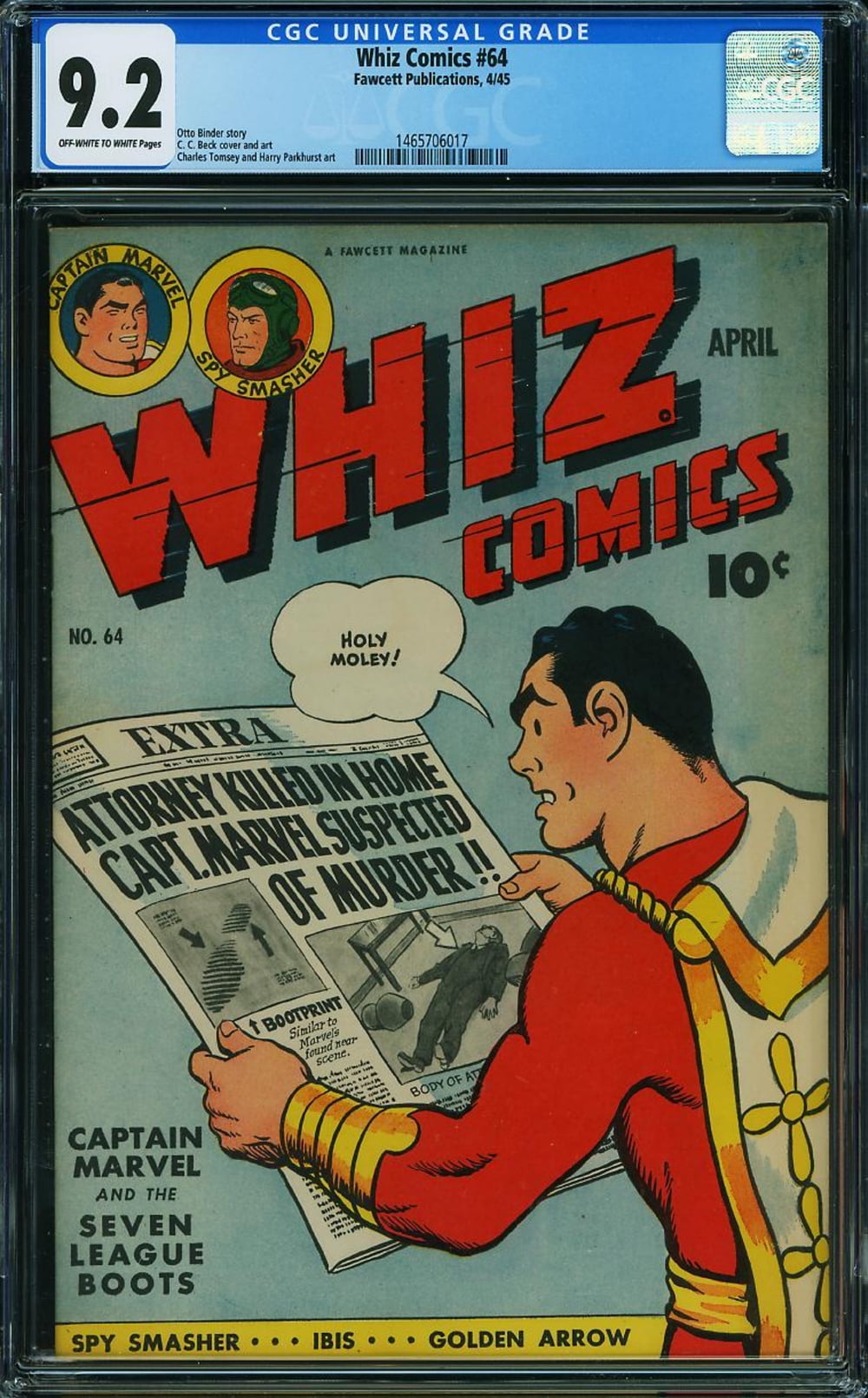 Cover of Whiz Comics #64