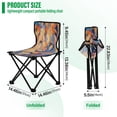 thumbnail image 3 of BZSMCE Camping Chairs Modern Regal Reflection Pattern Folding chair, 3 of 8