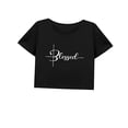 thumbnail image 3 of Camiseta recortada suave y sencilla de verano para mujer, para ir de compras, vacaciones en la playa XL, 3 of 7