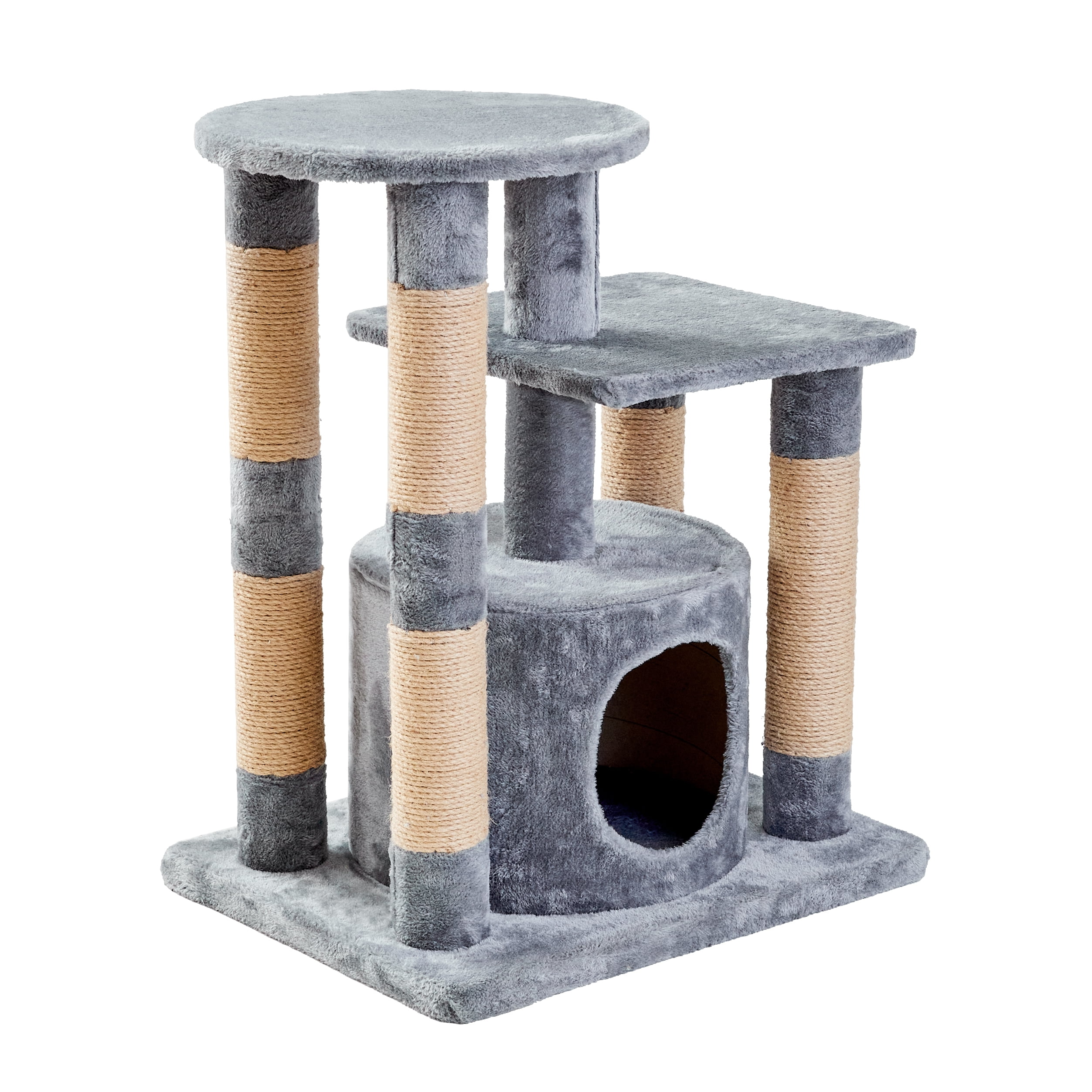 Two by Two Gala 30.5-inch Cat Tree, Cat Tower, Scratch Pad, Perch & Playground