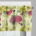 thumbnail image 3 of Ambesonne Floral Valance Pack of 2, Naive Nature Flowers Art, 54"X18", Pastel Green Multicolor, 3 of 5