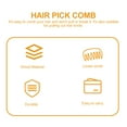 thumbnail image 2 of Portable Wide-tooth Detangling Comb Resilient Long Beard Comb for Home, 2 of 8