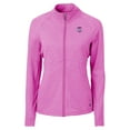 thumbnail image 2 of Women's Cutter & Buck  Heather Light Pink Philadelphia Phillies Raglan Adapt Eco Knit Heather Recycled Full-Zip Jacket, 2 of 3