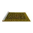 thumbnail image 2 of Ahgly Company Machine Washable Indoor Round Persian Yellow Traditional Area Rugs, 3' Round, 2 of 4
