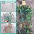 thumbnail image 4 of 6 yardas de cinta de encaje plisado negro con volantes, 5.5 pulgadas de ancho. Cinta de encaje de tul con volantes para manualidades, costura y decoración de vestidos y bolsos., 4 of 9